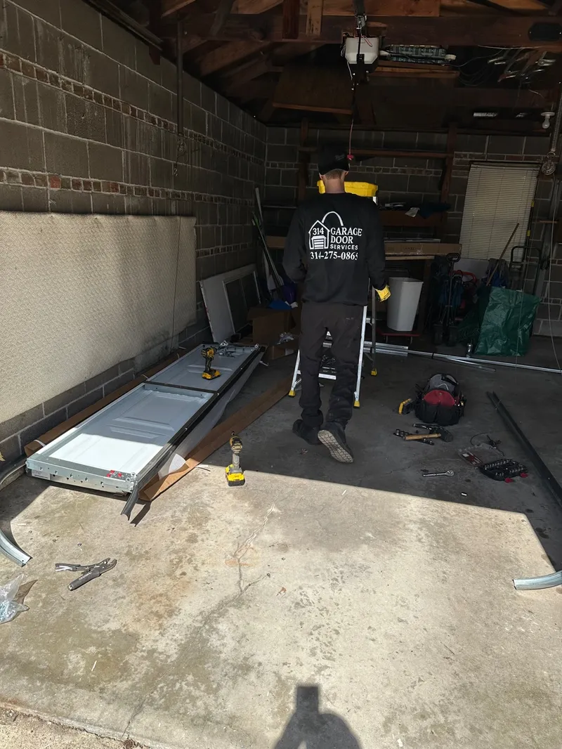 314 Garage Door Services fully stocked repair van St. Louis MO